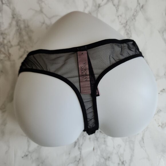 VICTORIA'S SECRET VERY SEXY ZIGGY GLAM FLORAL EMBROIDERY THONG PANTY - Picture 3 of 5